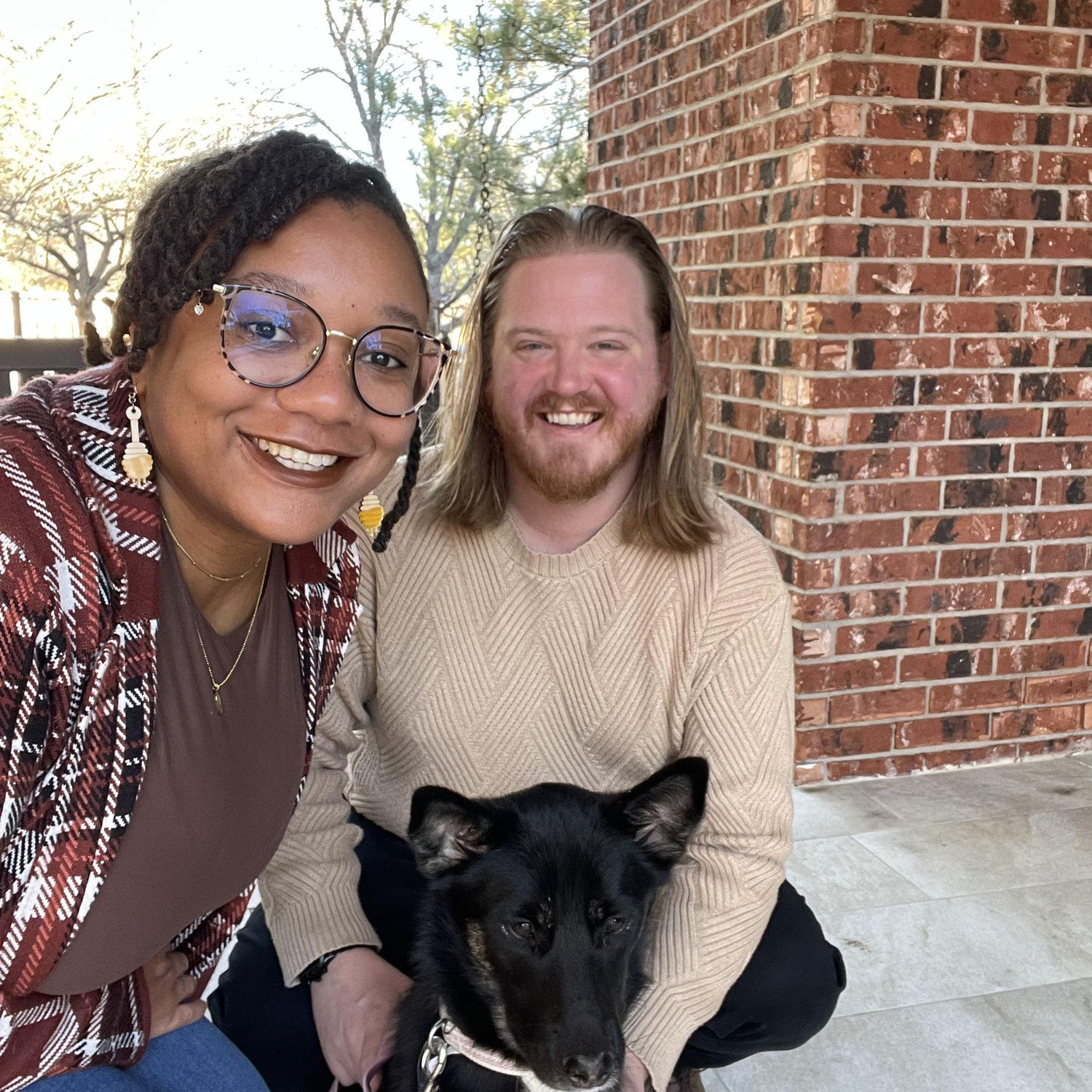 The first family photo with Sofia. She tried to run towards a dog after this photo.