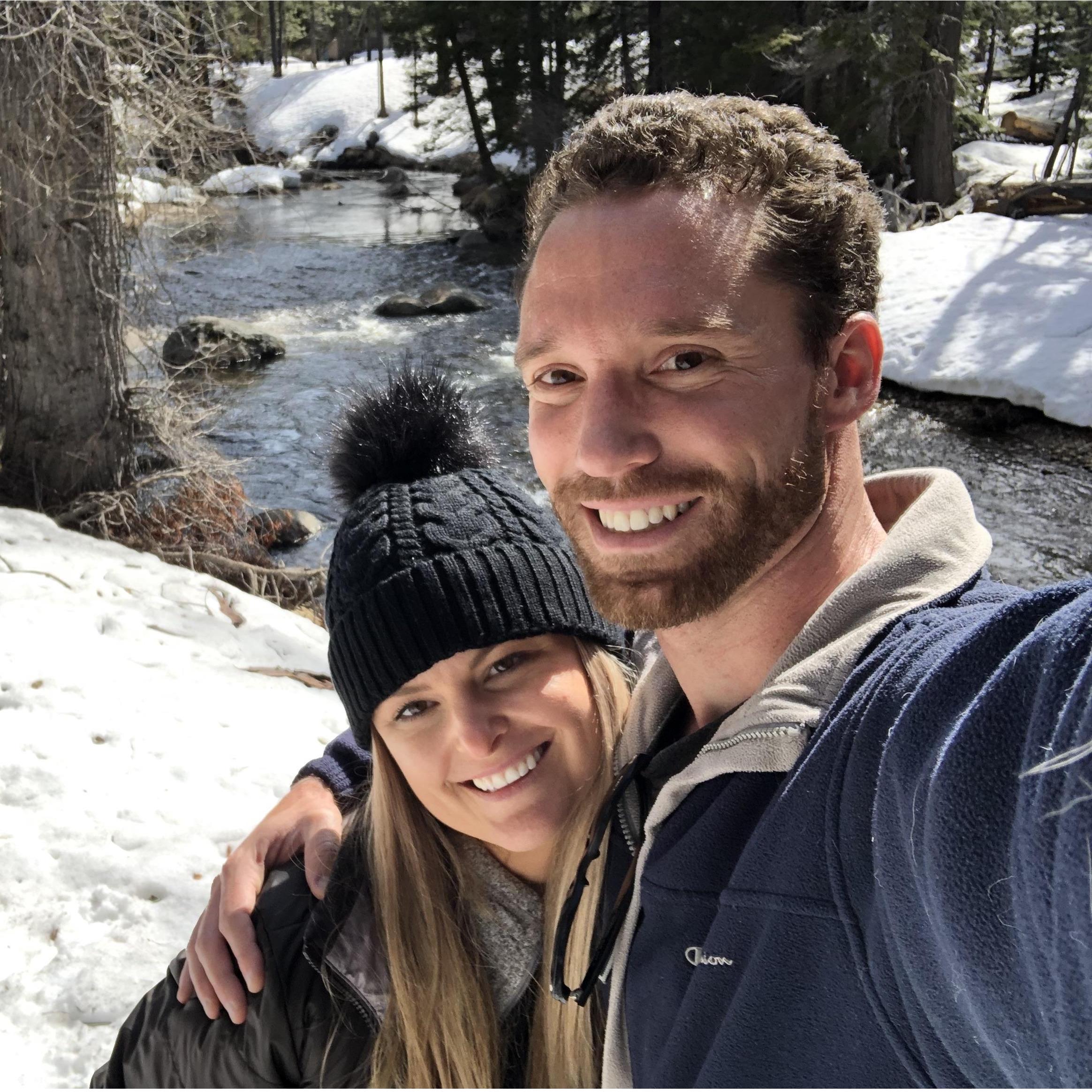 Our first trip to the snow together in Lake Tahoe, CA