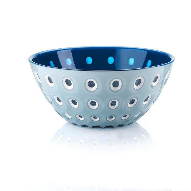Guzzini Le Murrine 9.8" Bowl - Blue & Azure - 3 Color Technology | Chip Resistant & Unbreakable, Reusable, BPA-Free | Cereal, Soup, Fruits - Mixing Bowl for Kitchen Ingredients