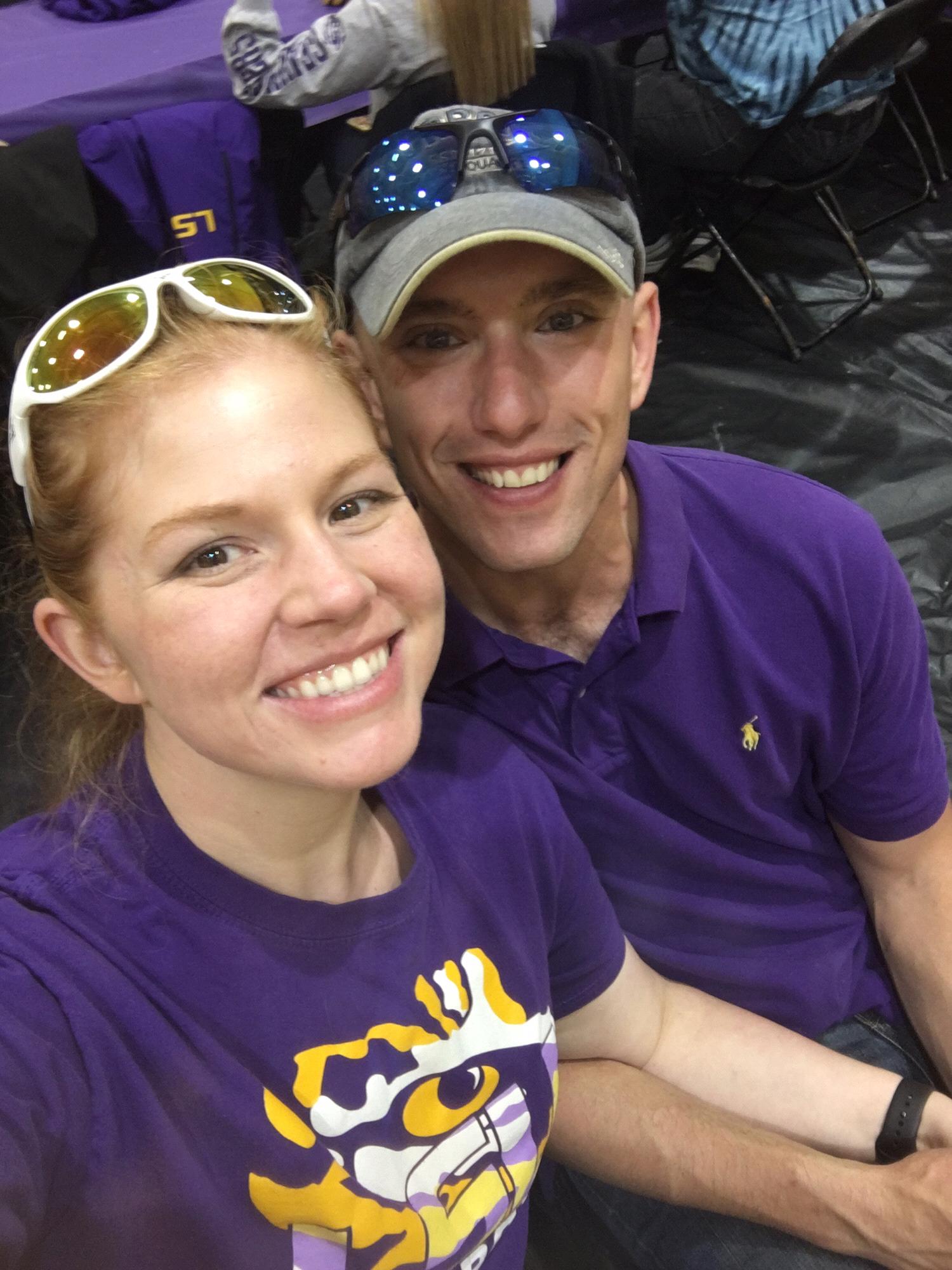 Our first LSU game together. His first and my 4th. He will always be a Gamecock at heart.