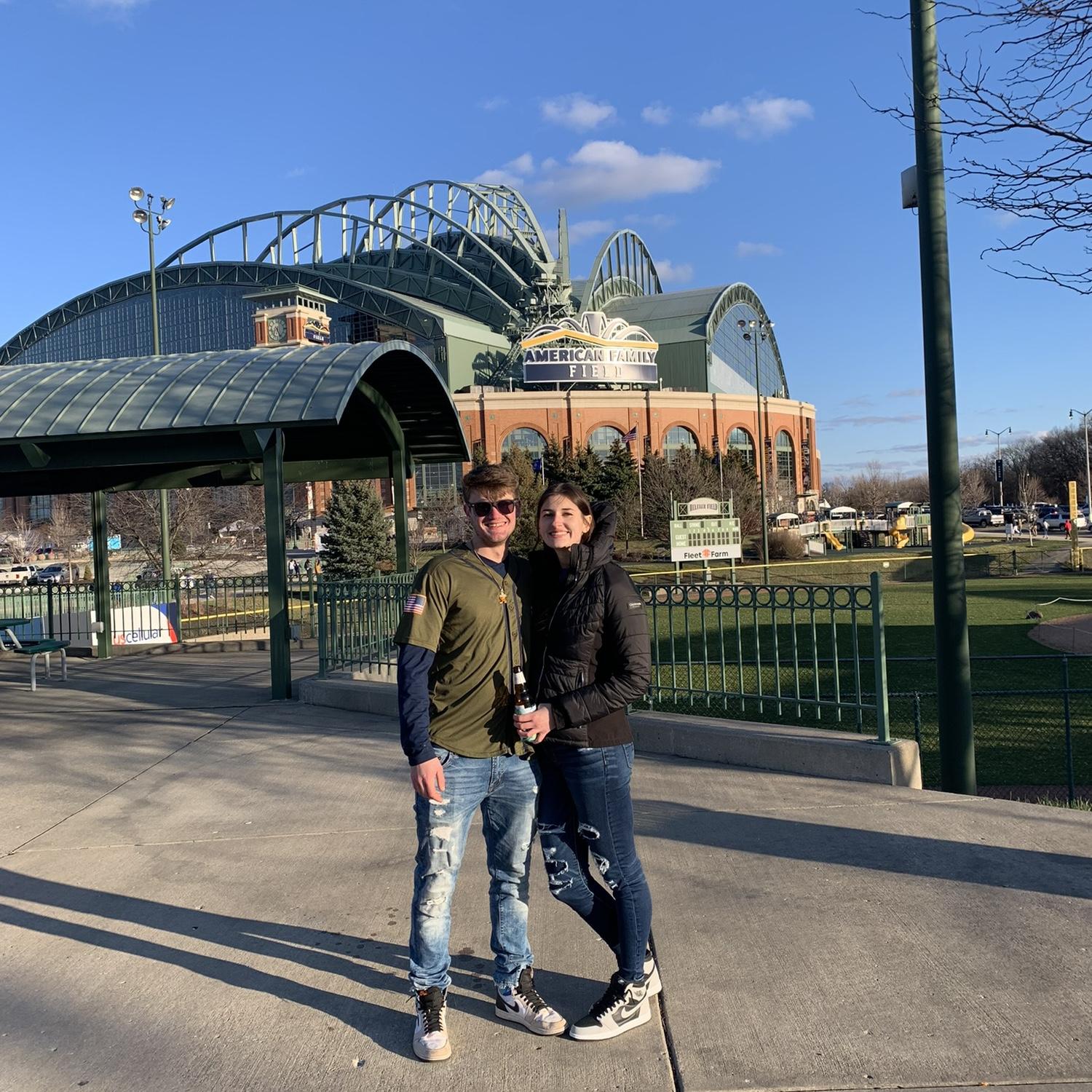 We love going to Brewers games!