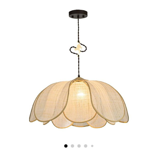 Boho Light Fixture, 24" Hand Woven Rattan Chandelier, Boho Chandelier with Brass Cat Hook for Dining Room, Living Room, Kitchen, Bedroom and Restaurant