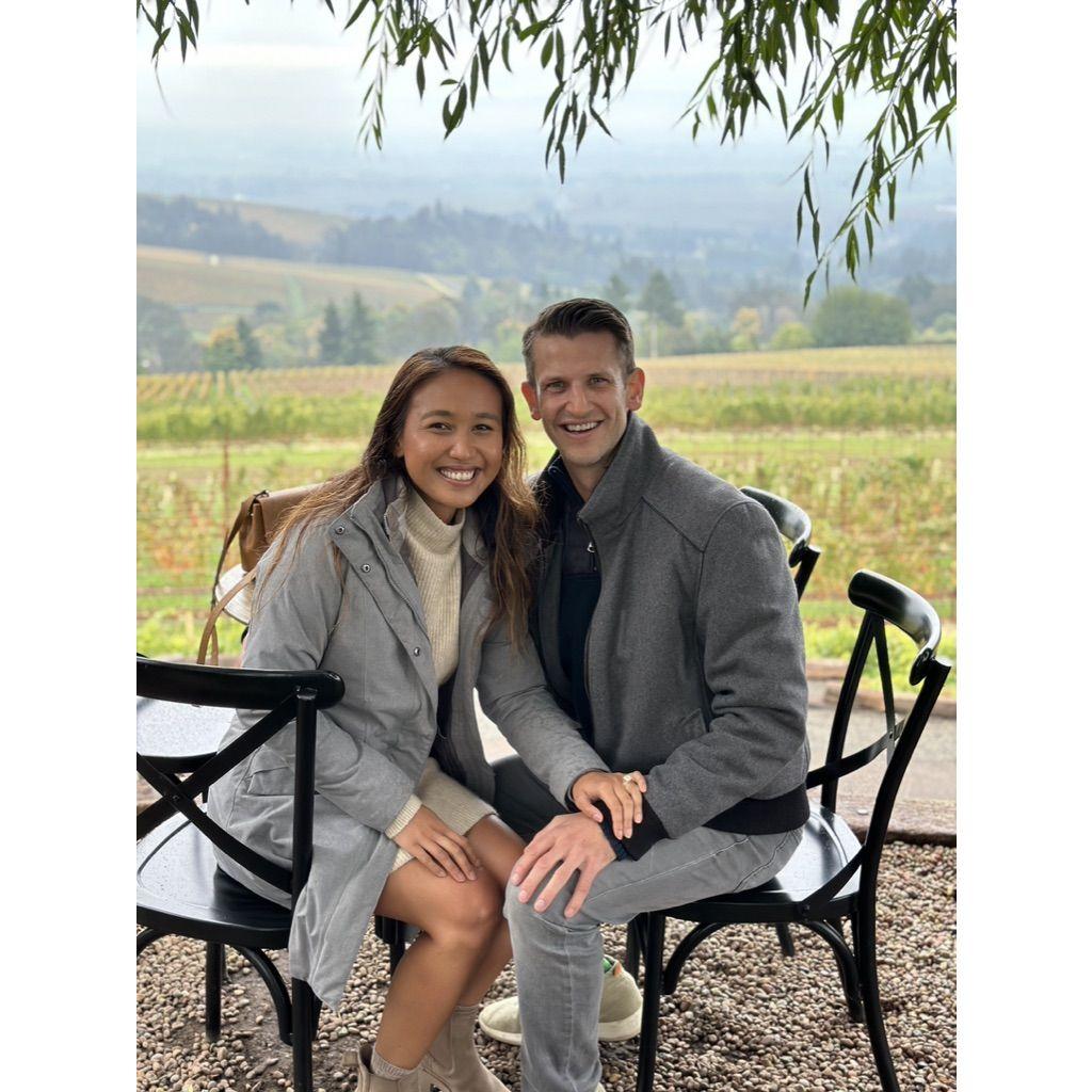 Proposal at White Rose Winery (Dayton, OR)