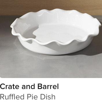 Crate and Barrel - Ruffled pie dish