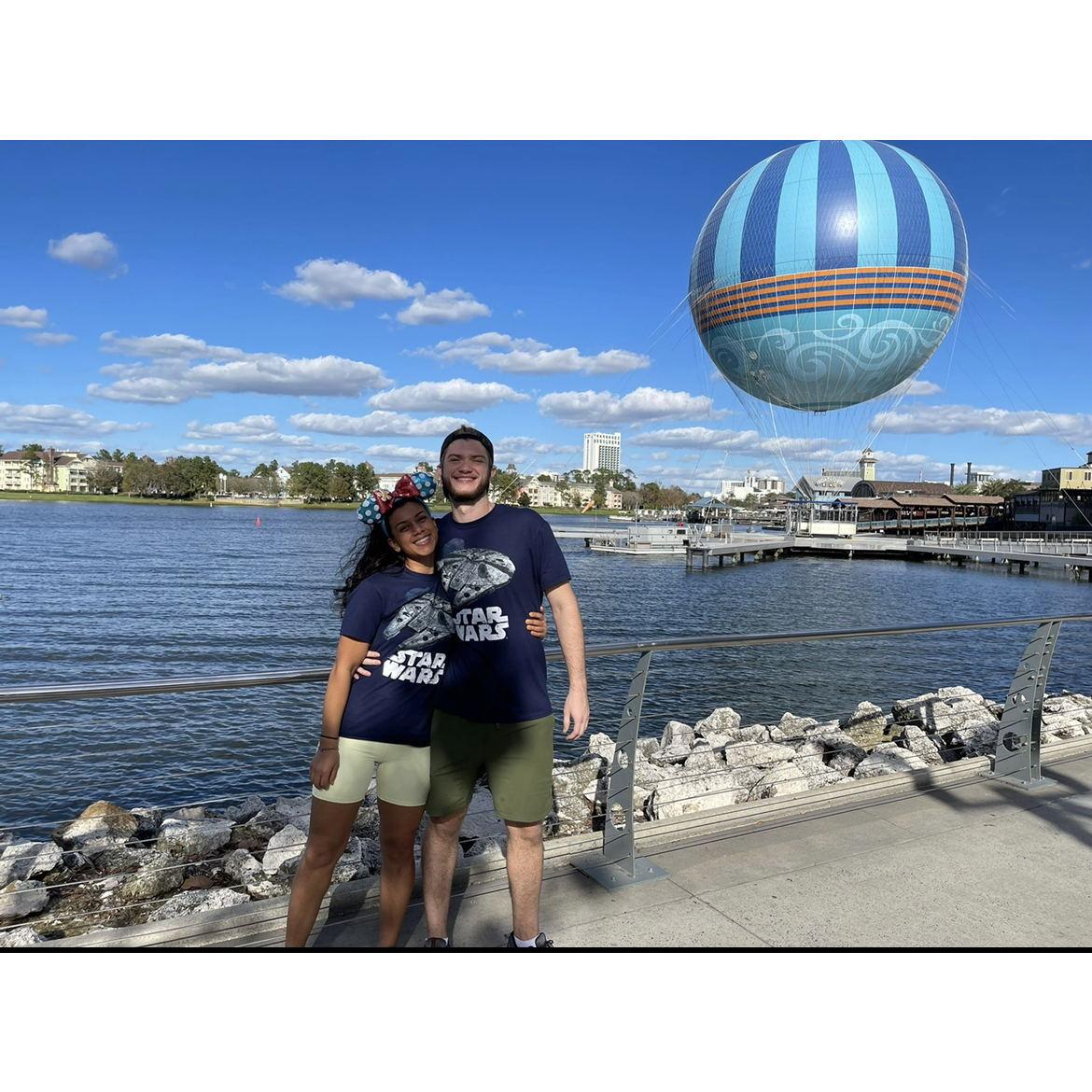 Disney Springs- Aless' 27th Birthday celebration. We tried our first "Taco Cones" this day!