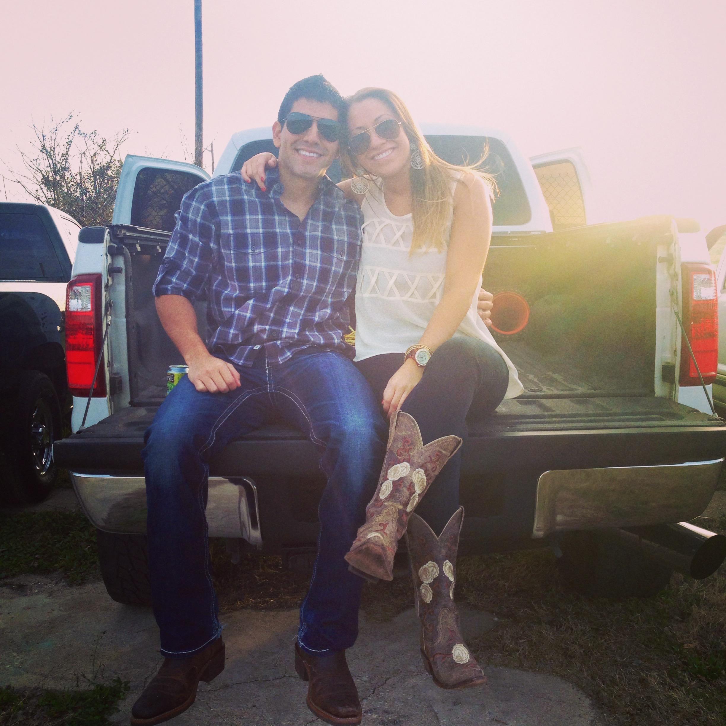 One of our first of many country concerts together!
