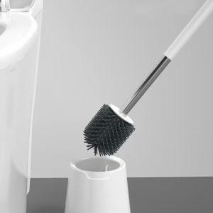 Toilet Bowl Brush Cleaner and Caddy Holder Set Toilet Scrubber Clean for Bathroom Mrmosy