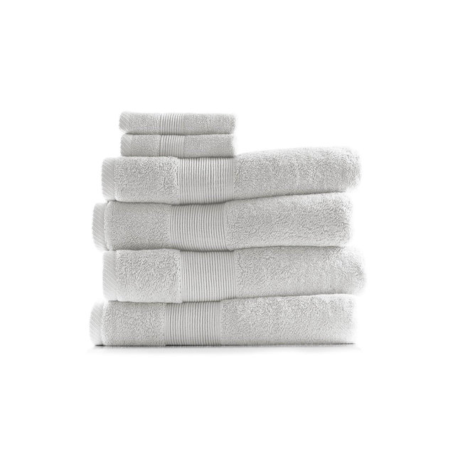 Hearth & Harbor Bath Towels for Bathroom, Ultra Soft & Highly Absorbent 6 Piece Bath Towel Set - White