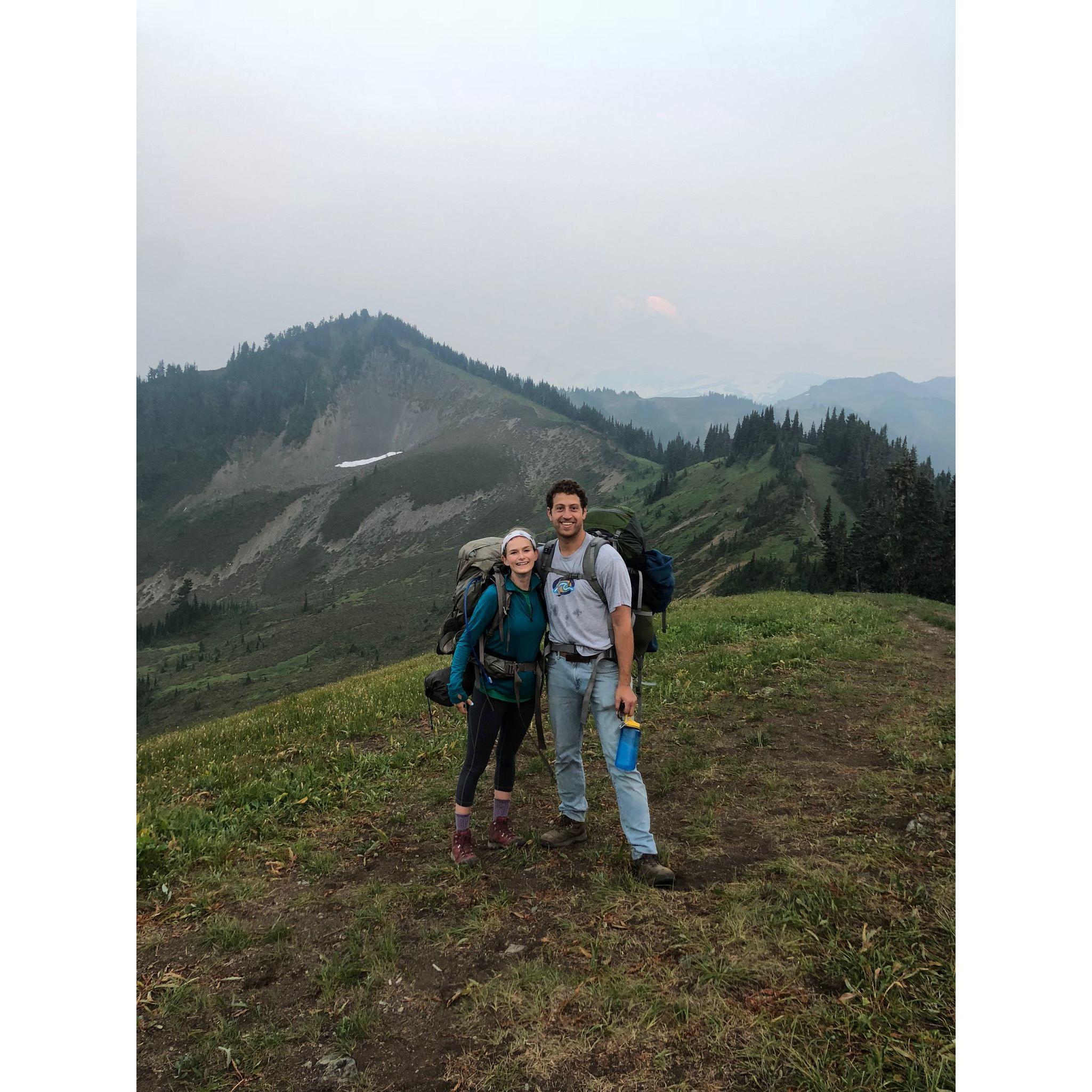 That time I wanted to see the Perseids meteor shower on a Sunday night and Sam drove 4 hours with me to Mt. Baker  so we could see shooting stars for 2 hours before packing up to go to work. 