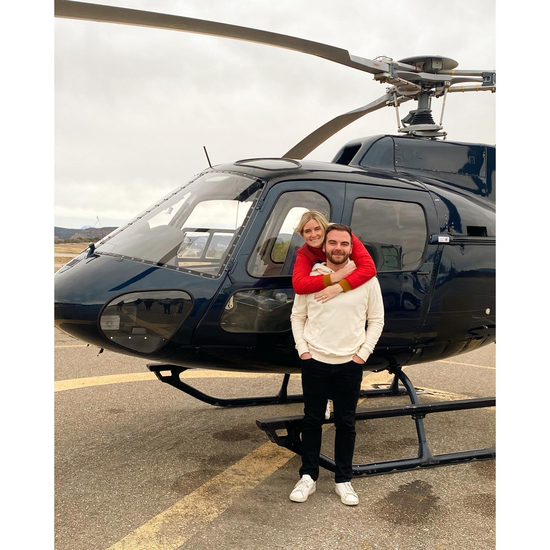 This helicopter tour Tori was really scared and Jake was asking if he could skydive out of it! haha Talk about balance :P