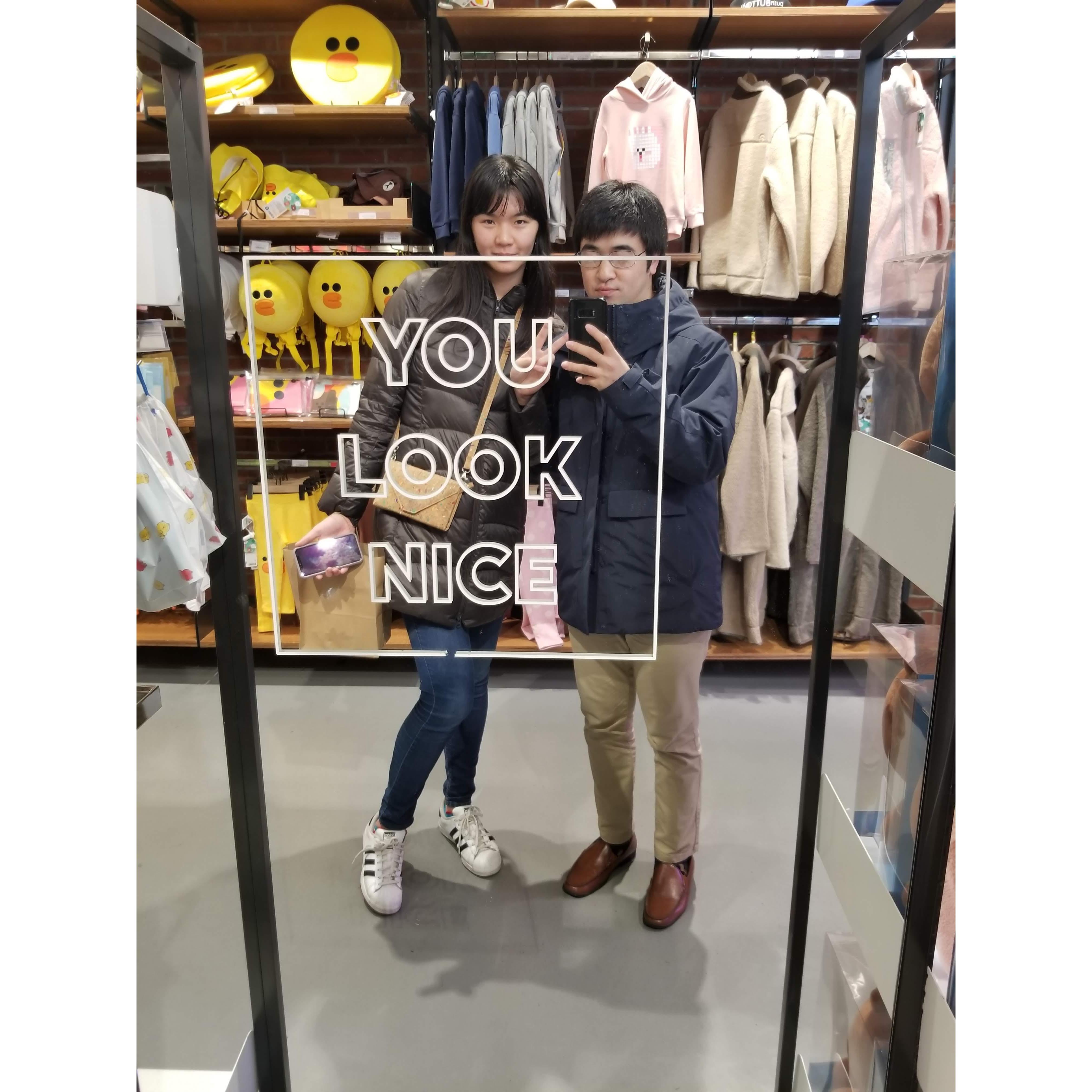 Throughout the Fall-Winter 2019, Han Jun was interviewing for residency programs. Julia accompanied him to NYC, where they visited one of her favorite stores, Line Friends in Times Square!