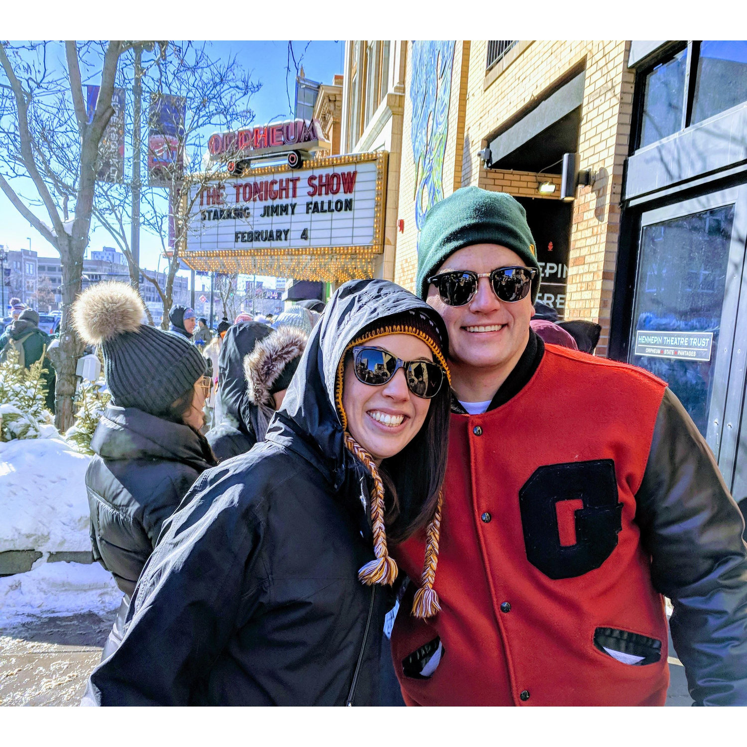 Waiting in line for Jimmy Fallon!!!