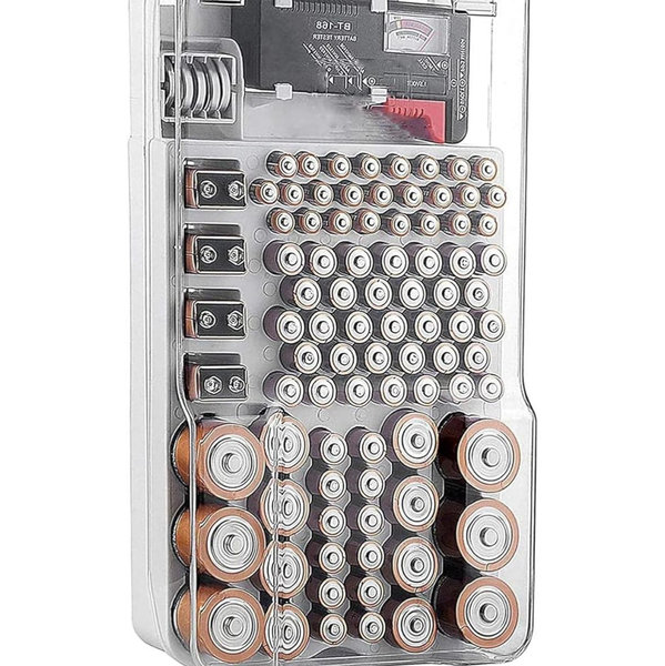 Battery Organizer Storage Box