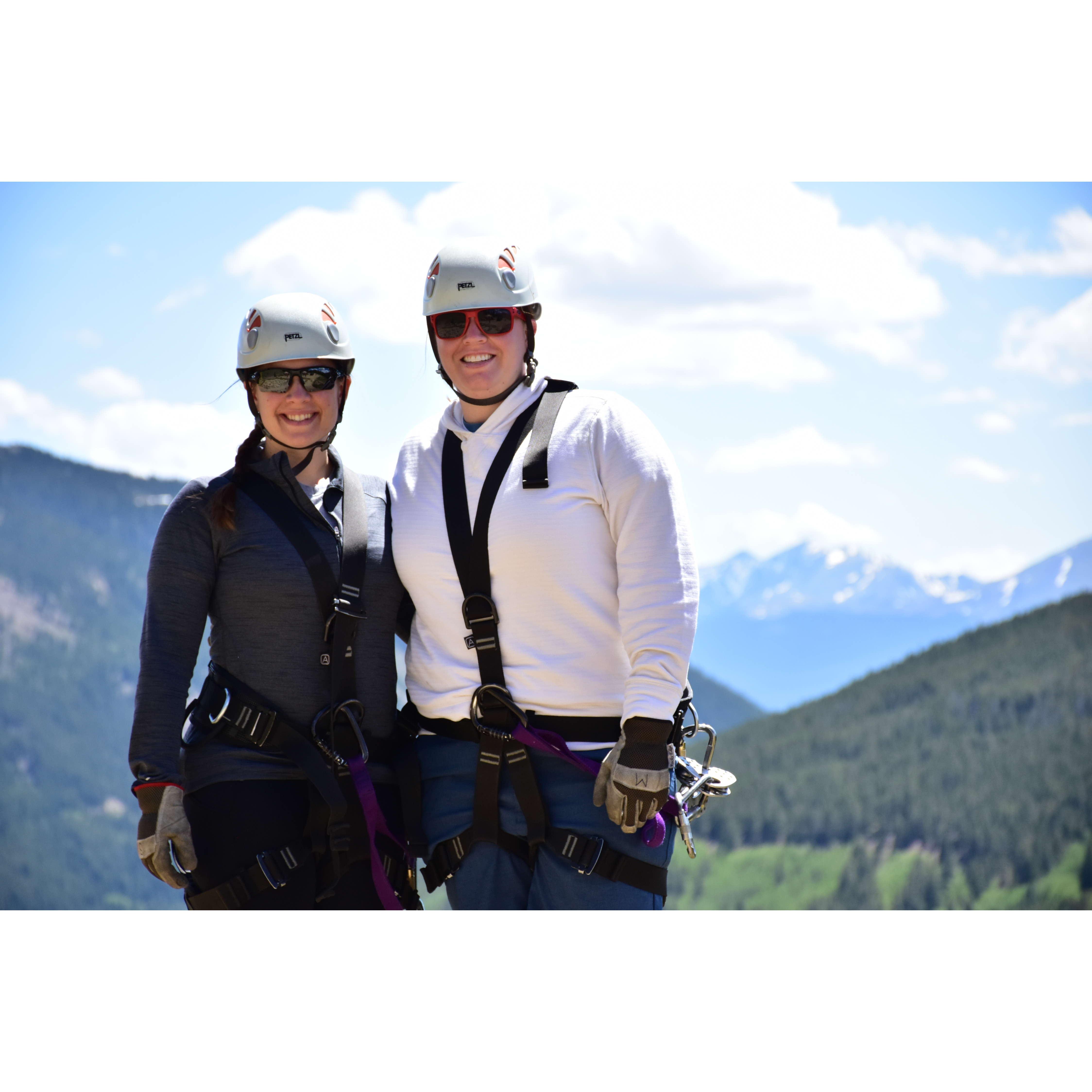 Ziplining in Breckenridge, CO