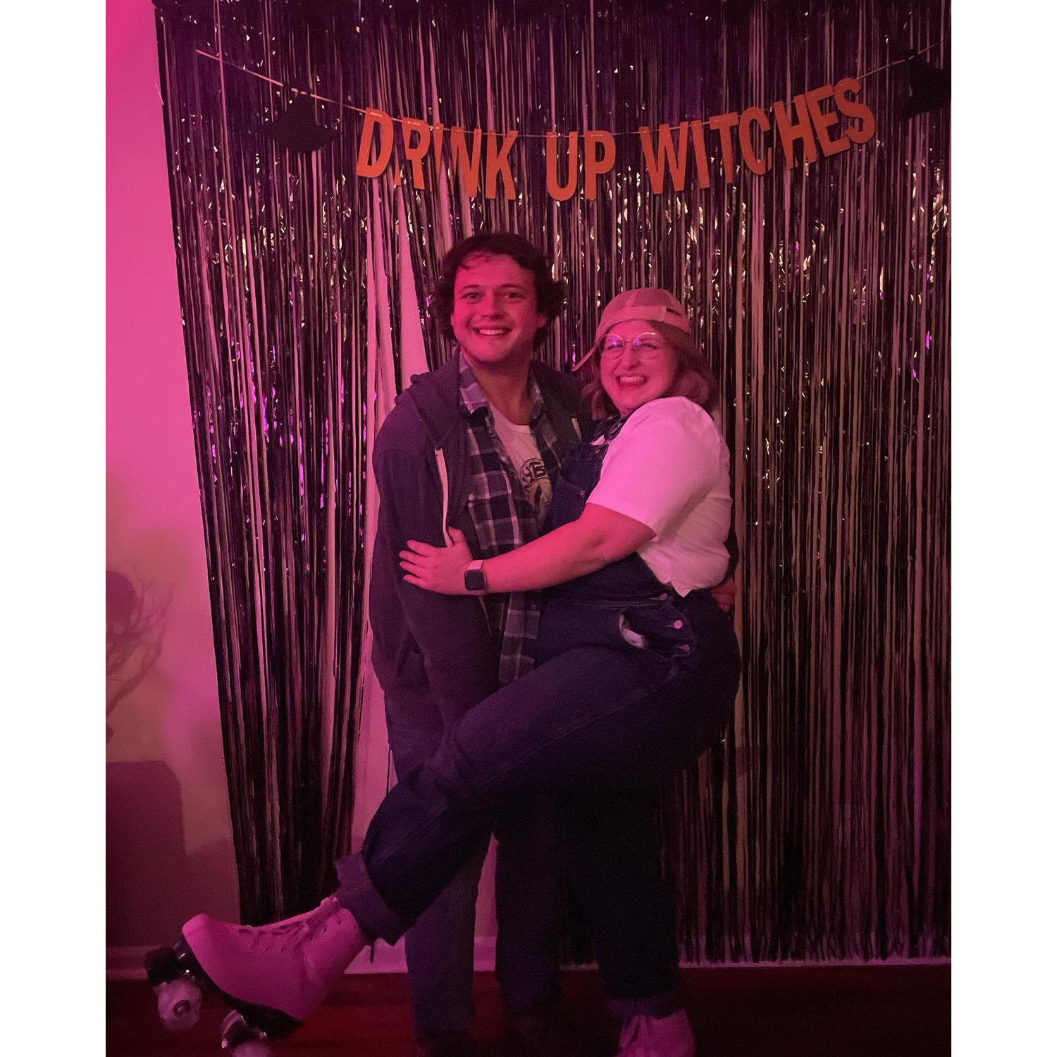Our first Halloween together! We were Ben and Leslie from Parks and Rec.