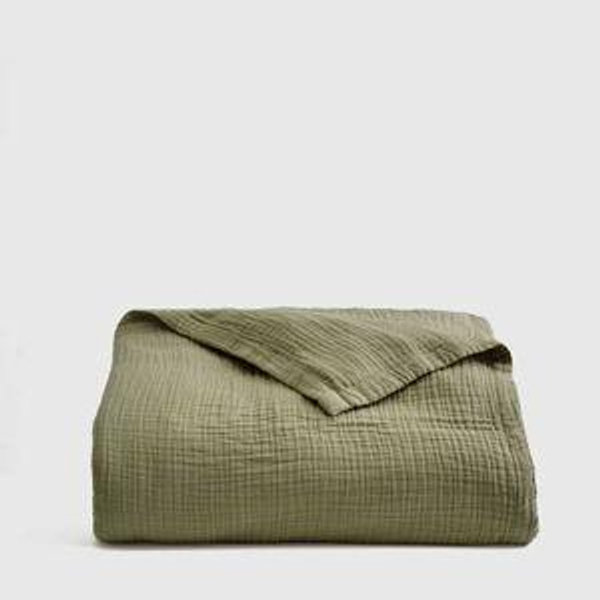 European Linen Sheet Set in Aloe