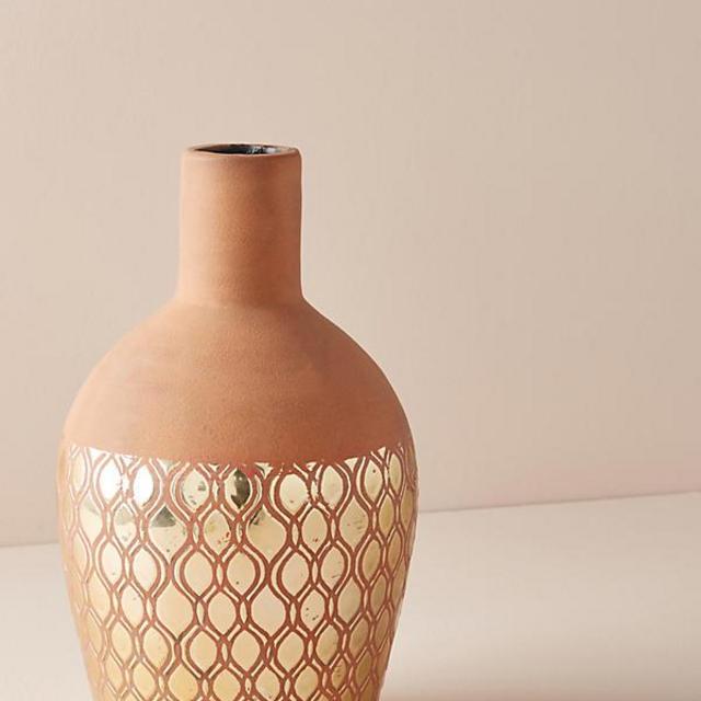 Gilded Luna Vase