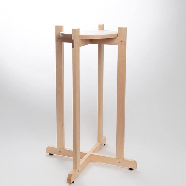 Tall Water Filter Stand for Berkey Water Dispensers Made in USA Floor Water Dispenser Holder (Maple, 27" Large (Crown, Imperial))