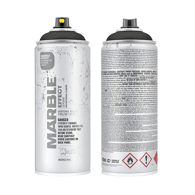 Montana Cans Montana Effect 400 ml Marble Color, Black Spray Paint