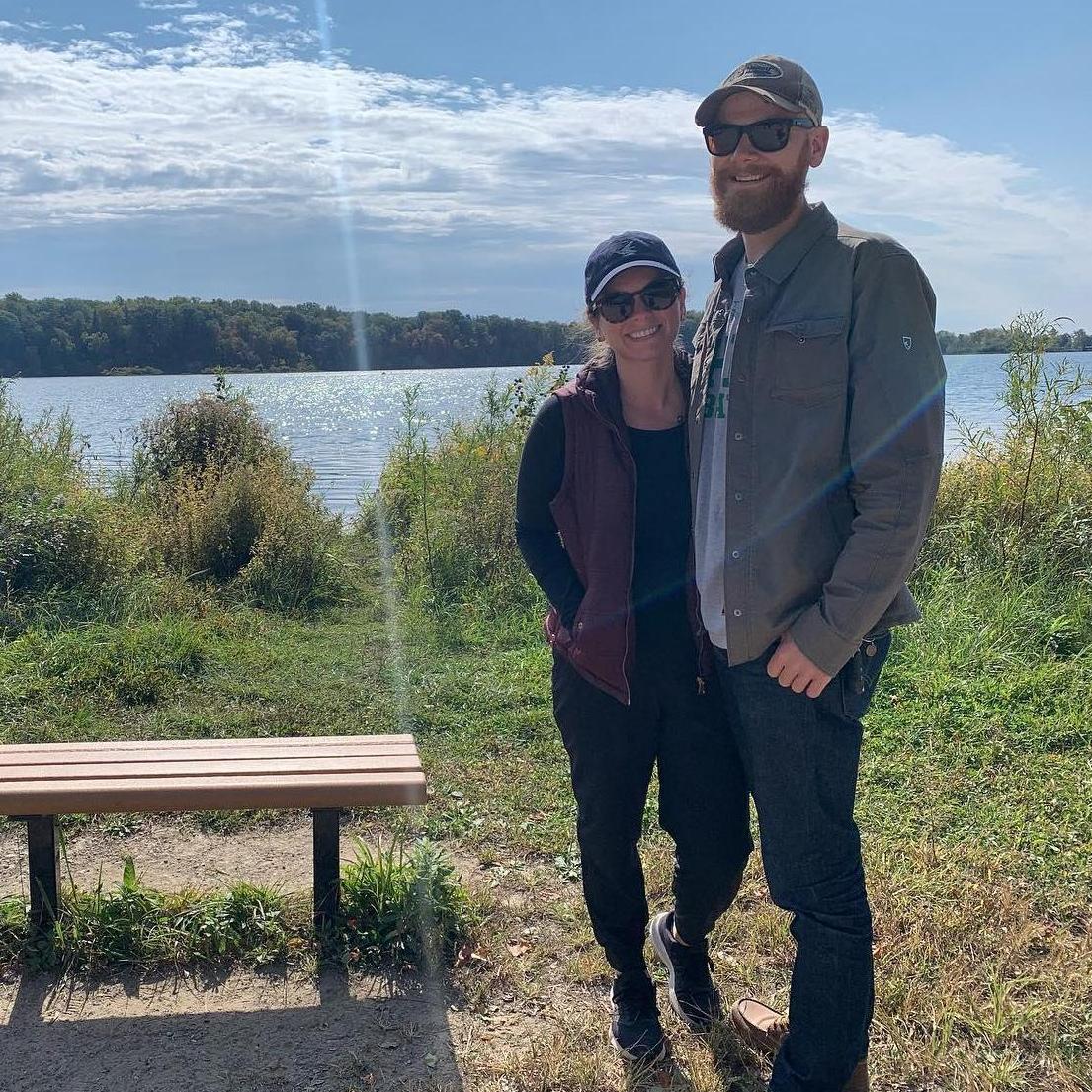 We spent a lot of time enjoying the outdoors in 2020 - this is at Eagle Creek in Indy