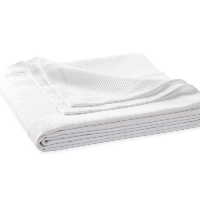 Matouk Elliot Coverlet - White/King