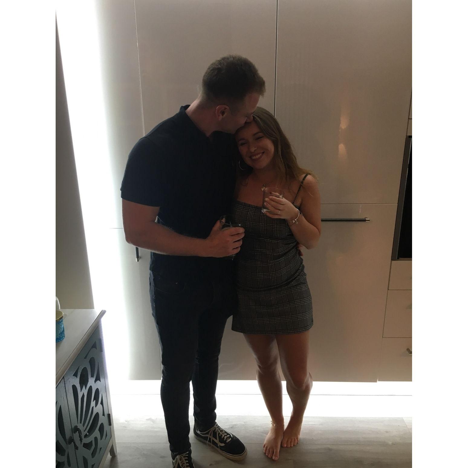 August 2018. Our first photo as a official couple.
