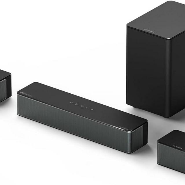 ULTIMEA 5.1 Dolby Atmos Sound Bar, Surround Sound Bars for TV with Wireless Subwoofer, 3D Surround Sound System, Surround and Bass Adjustable Home Audio TV Speakers, Poseidon D60 Series, 2023 Model
