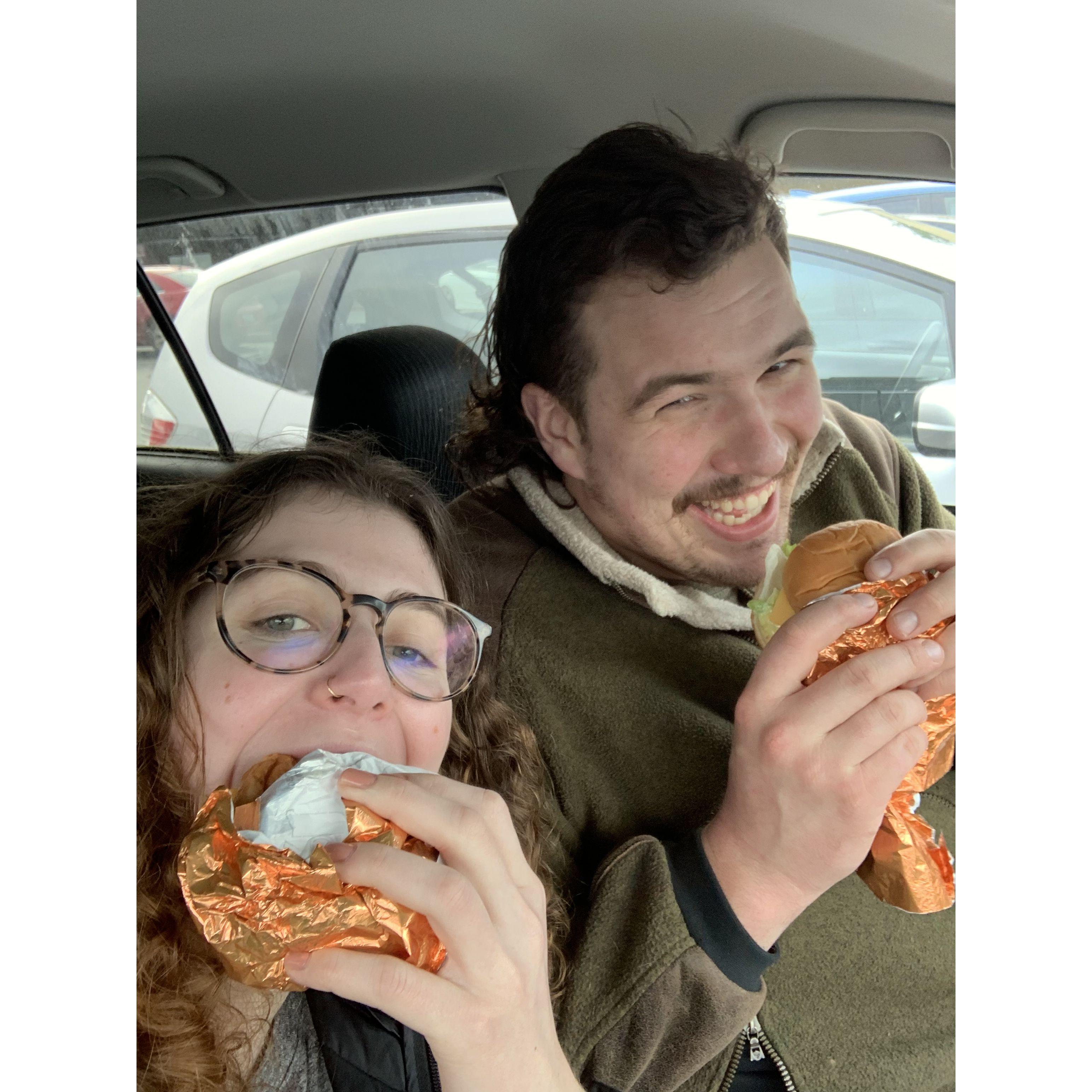 Food photos are a must! Our love for food has been a huge part of our relationship!