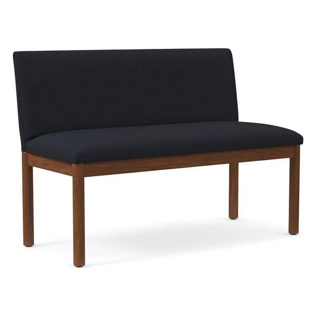 Hargrove Banquette Armless SINGLE chair in ALABASTER yarn color with DUNE wood