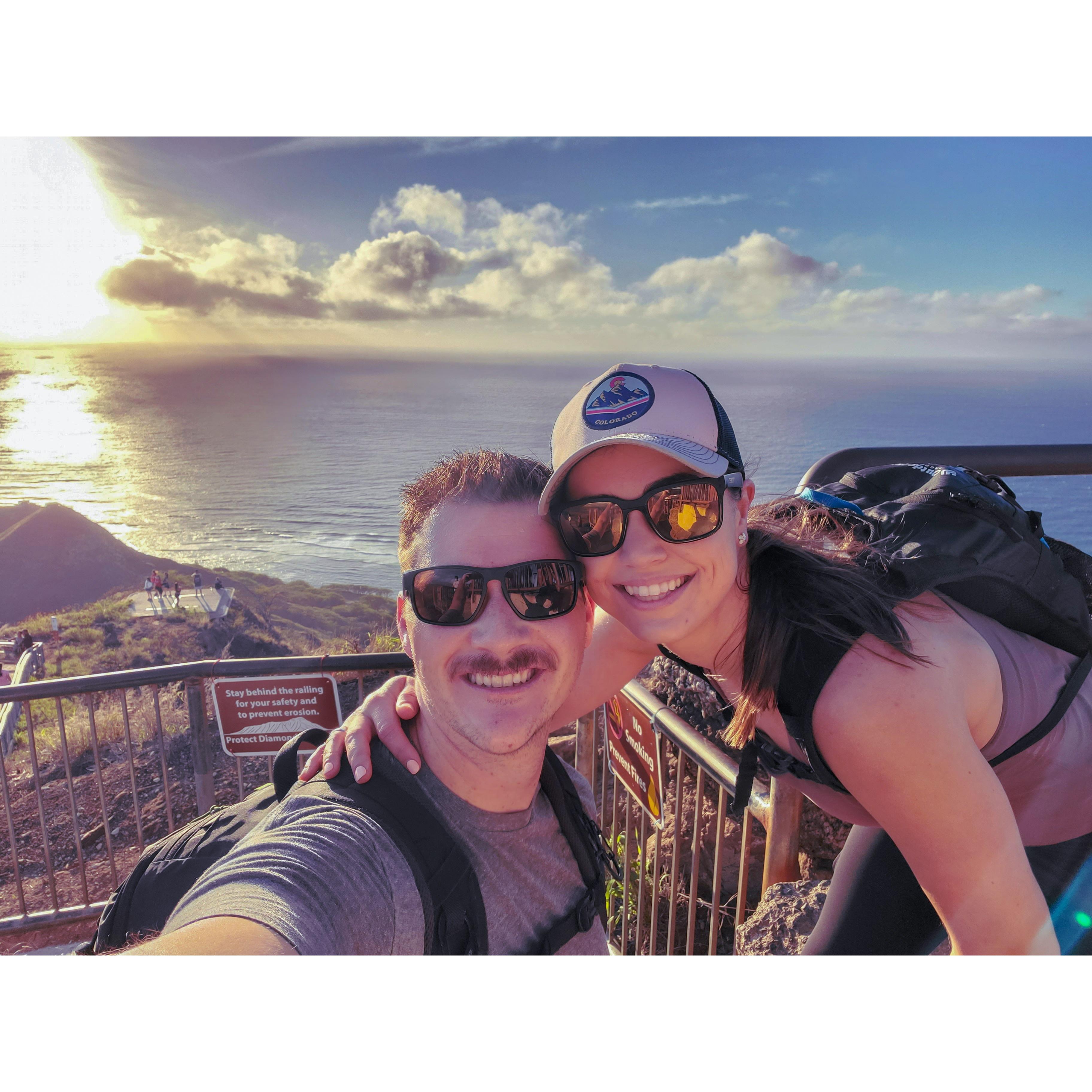 We made it to the top of Diamond Head! Time for malasadas!