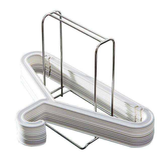 Clothes Hanger Organizer Rack Sturdy Stainless Steel Clothes Caddy Storage Holder Stacker for Closet & Room Tidier Laundry Rooms Drying Rack