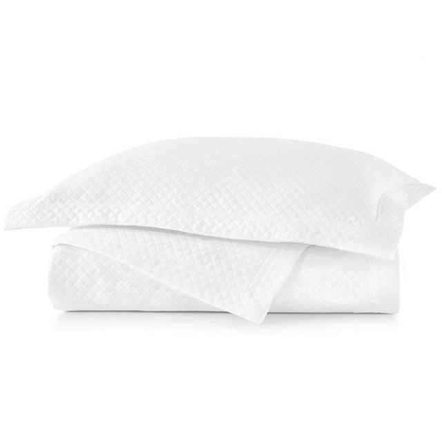 Peacock Alley Oxford Matelasse Coverlet or Sham | Quilted Diamond Pattern in White or Ivory | Luxury You Can Live in (White, Coverlet King)