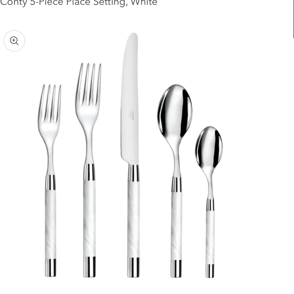 Conty 5-Piece Place Setting, White