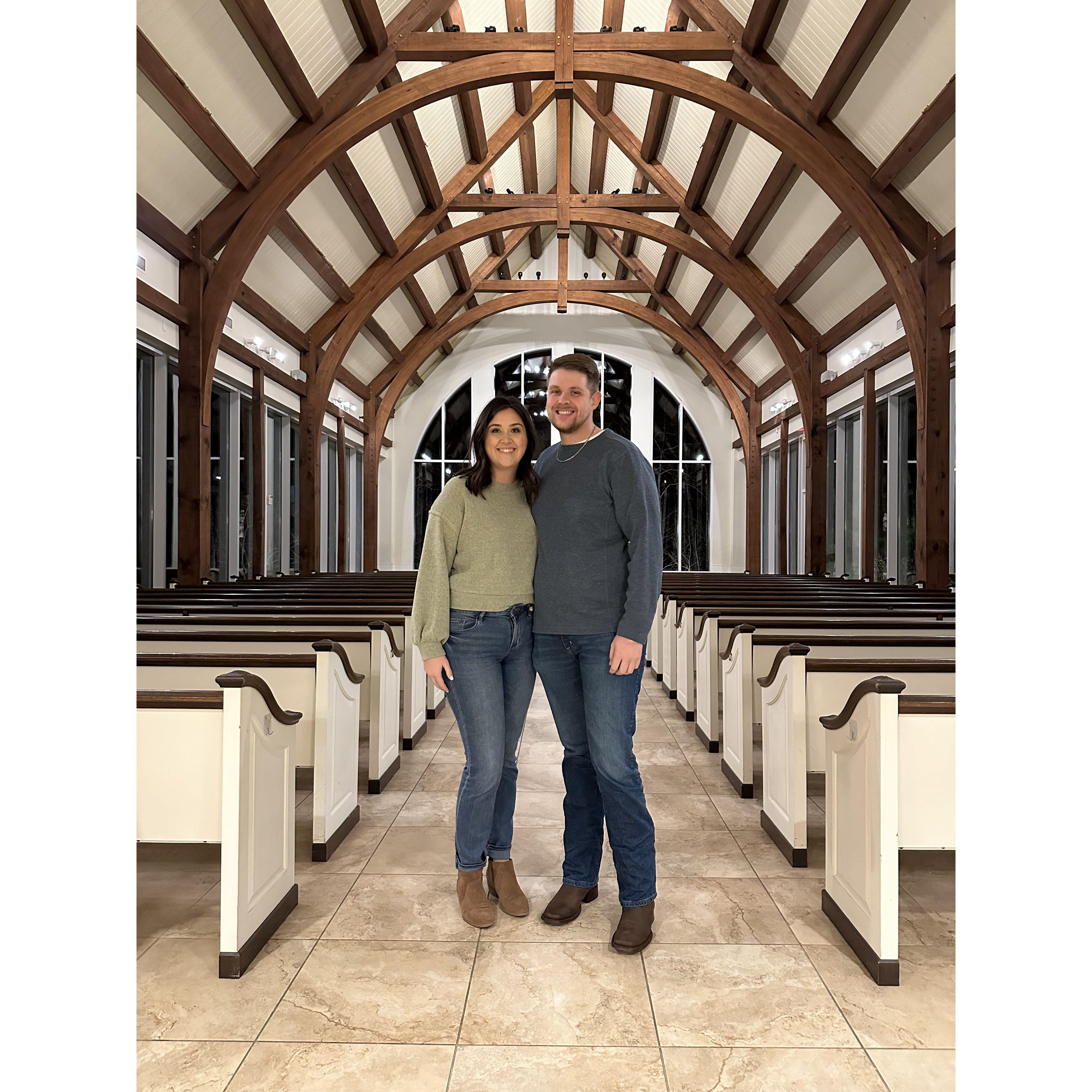 Scouting out wedding venues. We found the one!