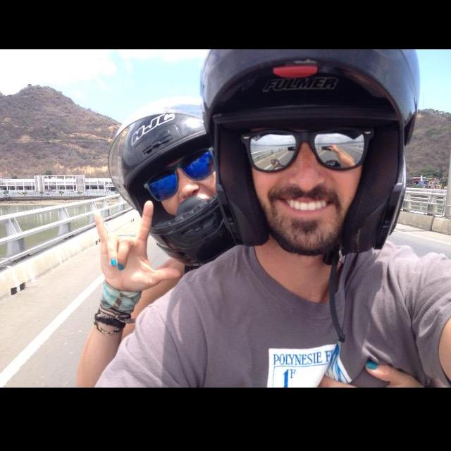We ride motorcycles in foreign countries.