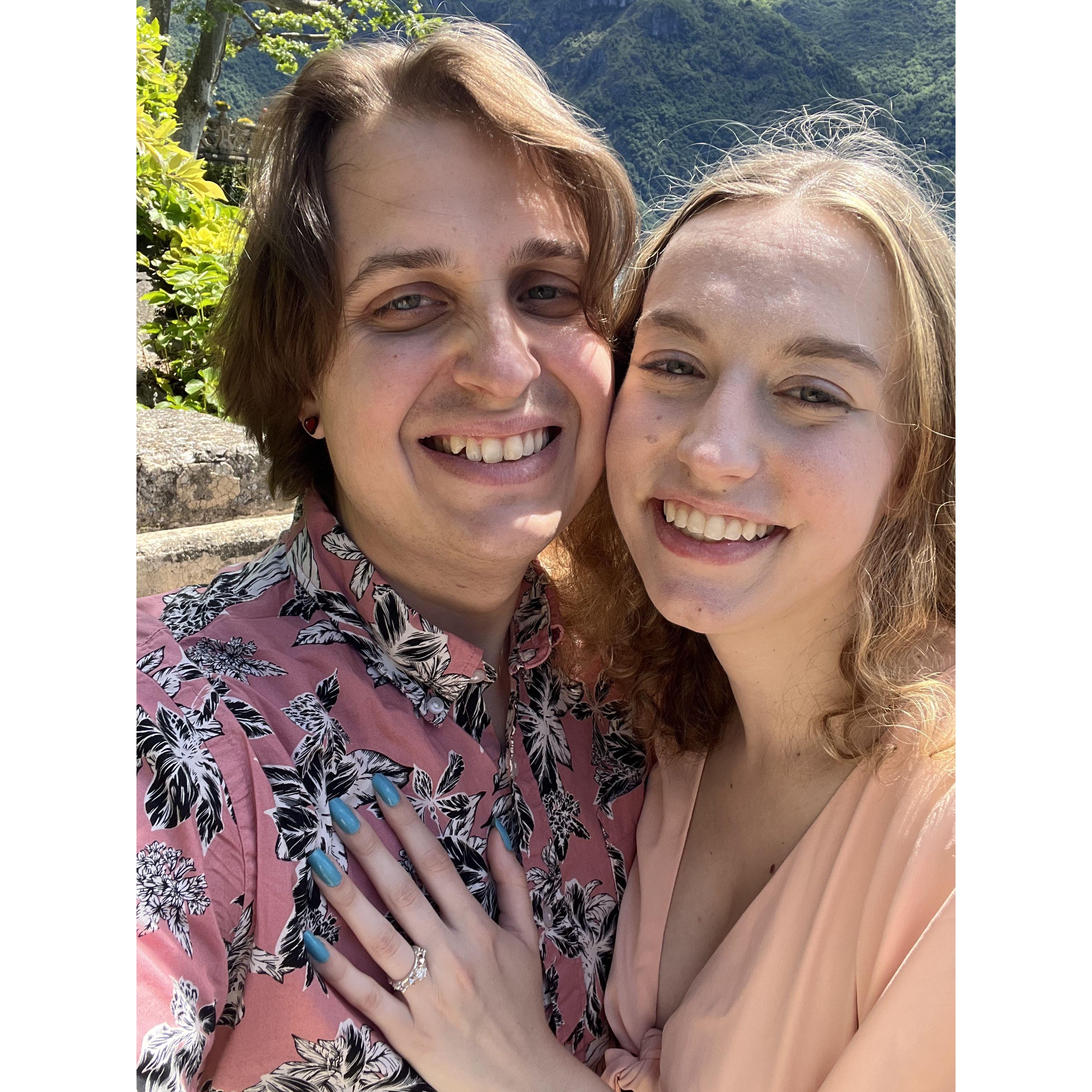 Engaged at Lake Como, Italy!
