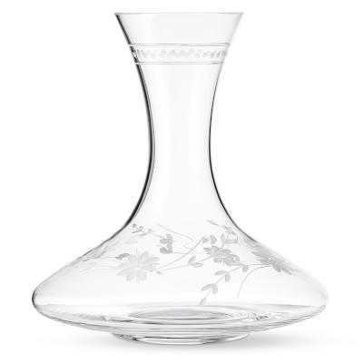 Vintage Etched Wine Decanter