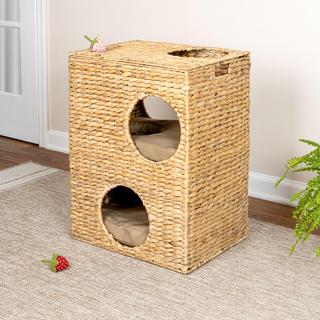 Jaxon 2-Tier Rectangular 5-Hole Pet Condo with 2 Cushions