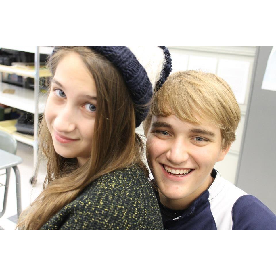Goofing off in class