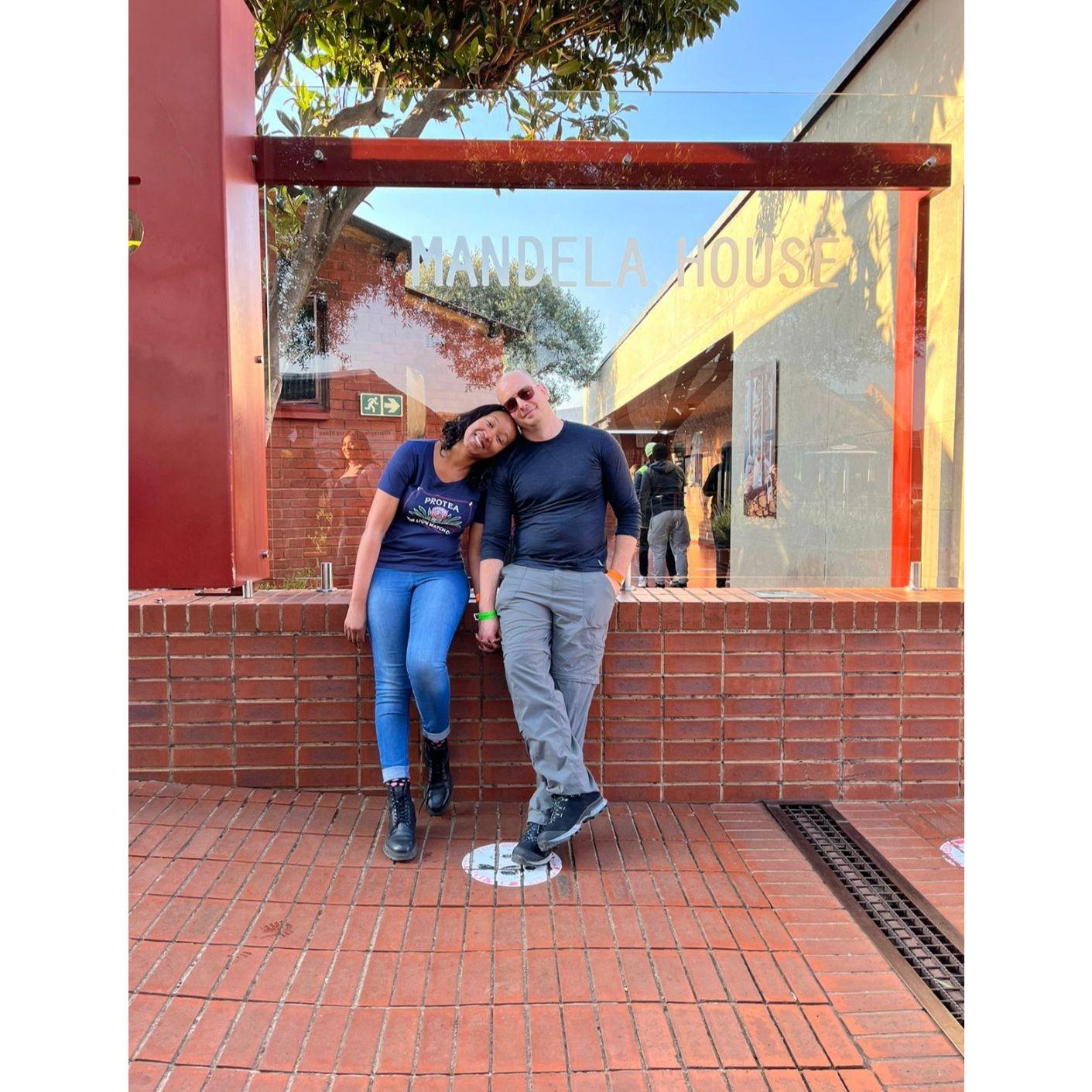 Outside of Nelson Mandela's house in Soweto, Johannesburg, South Africa.