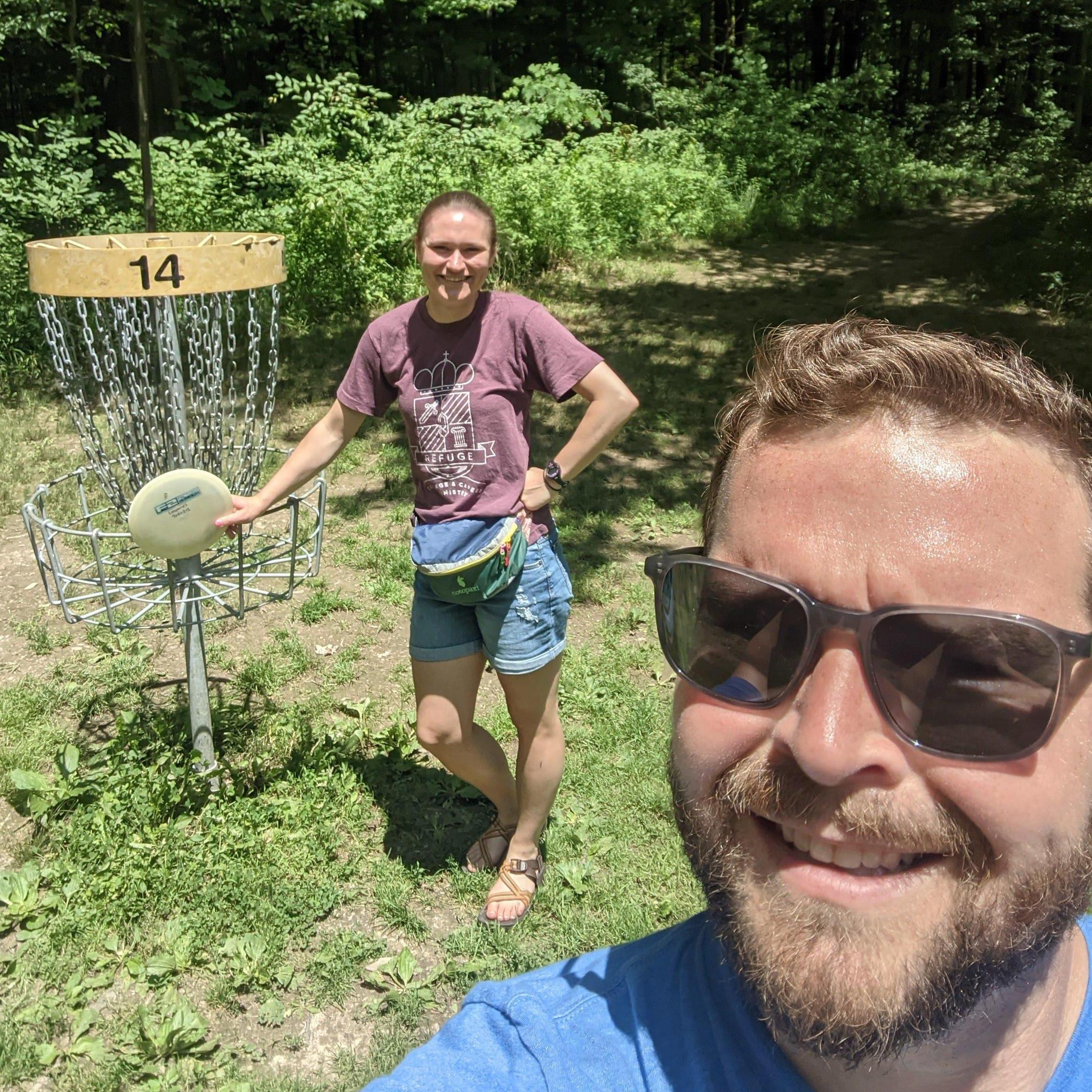 Disc golf at Hudson Springs.