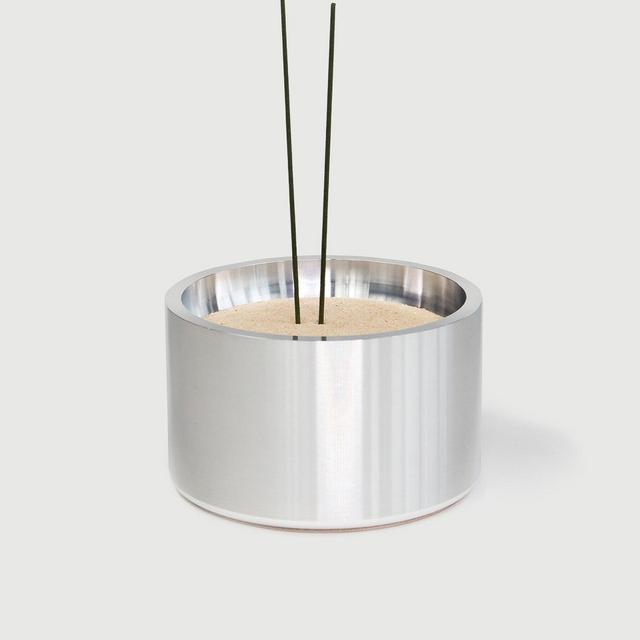 Sand Incense Bowl #2 in Solid Milled Aluminum
