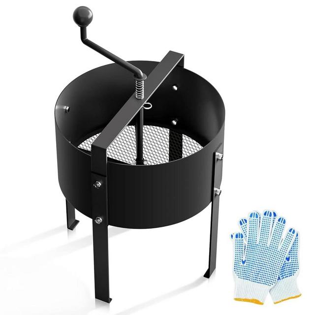 dootiva Rotary Soil Sifter Compost Sieve Garden Potting Sifting Mesh Rock Sand Dirt Sieve, 13" Sifting Filter with 1/5 Inch Mesh Sifting