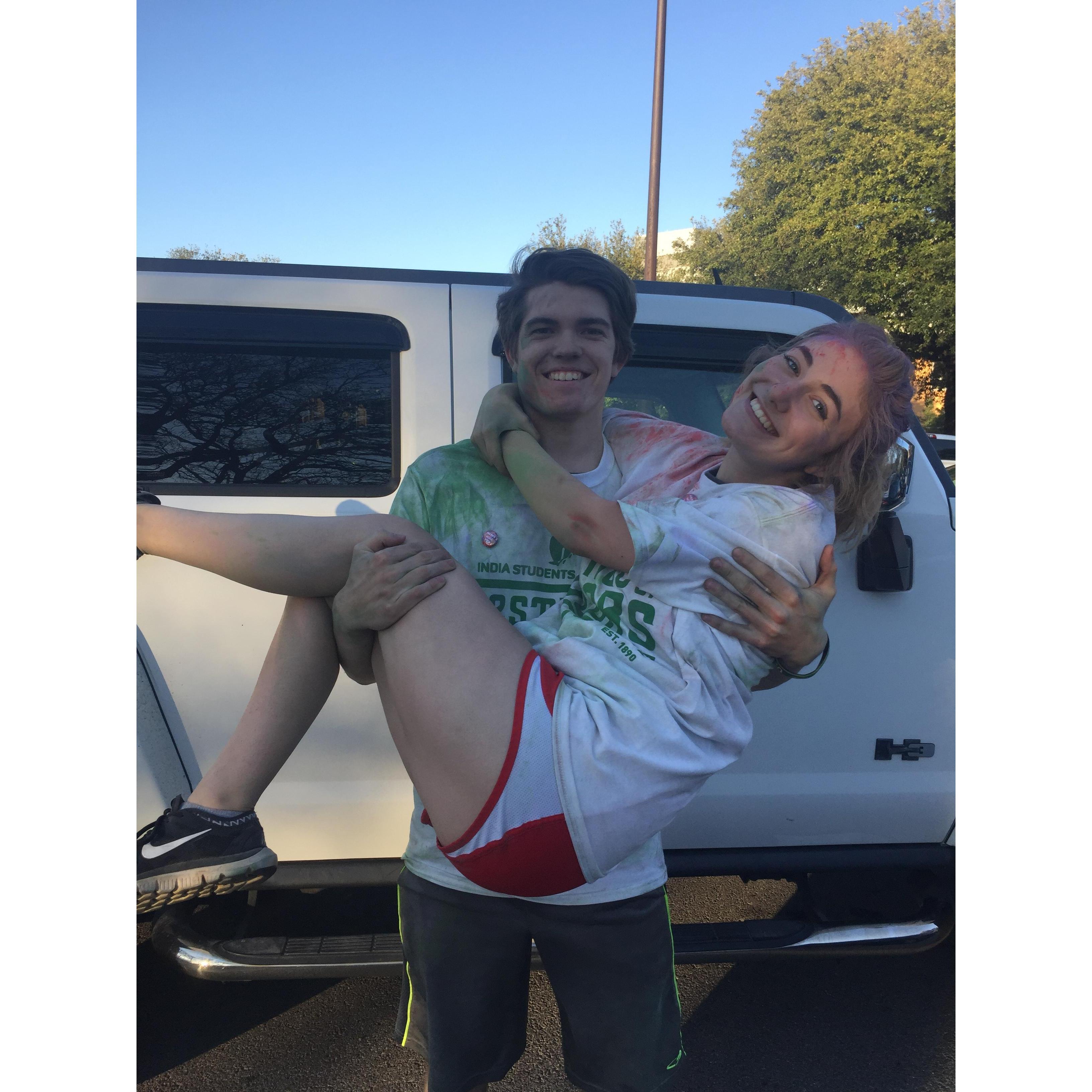 Then they started dating. Alex was off at college in Denton and Chloe worked in Houston. Alex and Chloe did long distance for six months and made the most of every moment together.