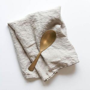 Simple Linen Napkin in Light Grey