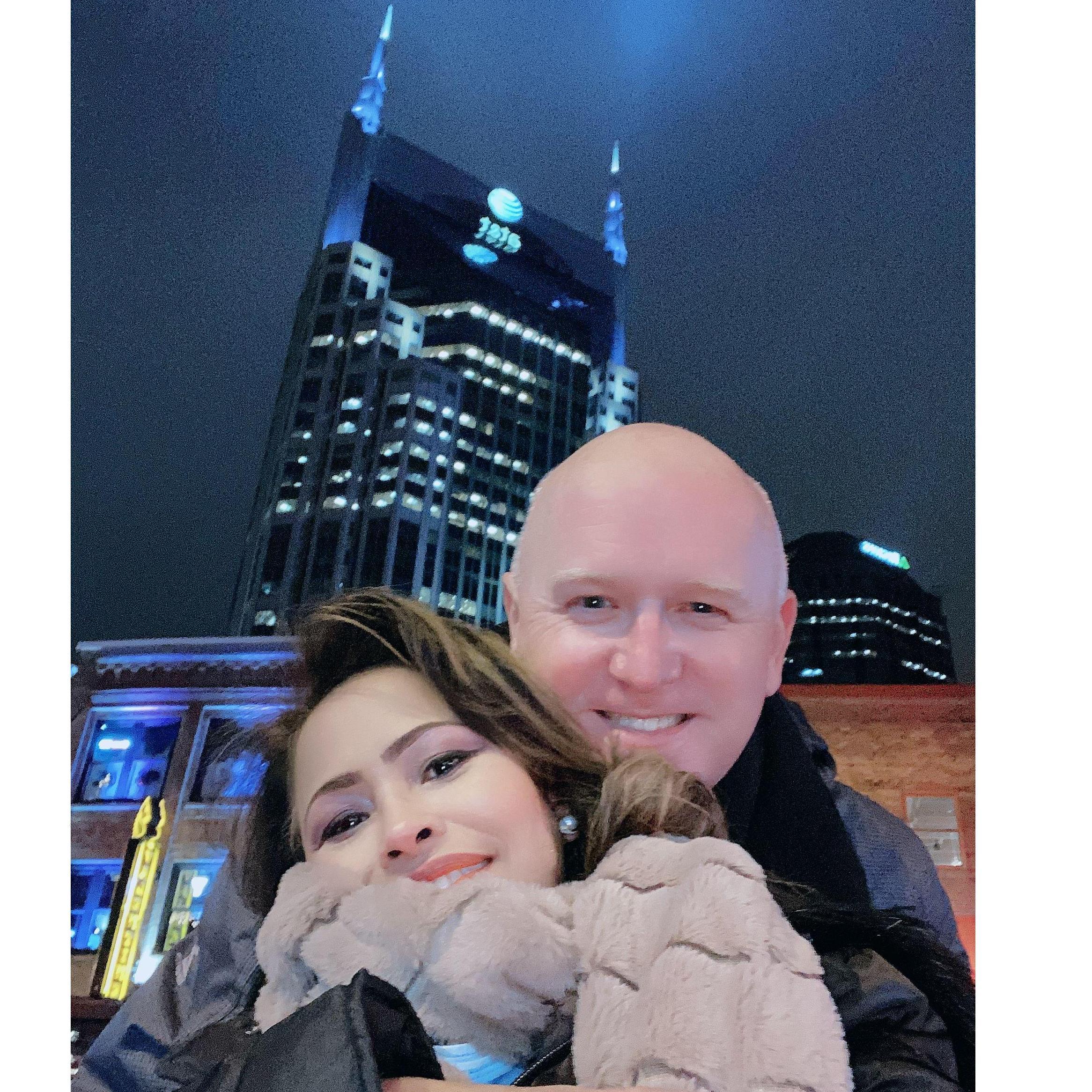 New Year's Eve downtown Nashville.