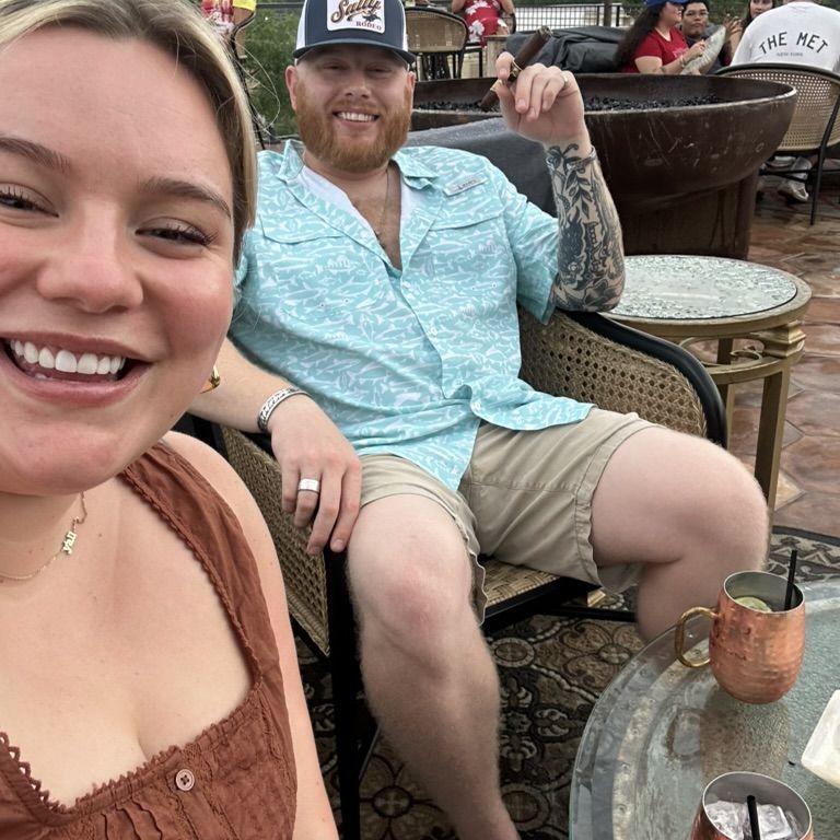 Our first night out on the town after the big move to New Braunfels, TX