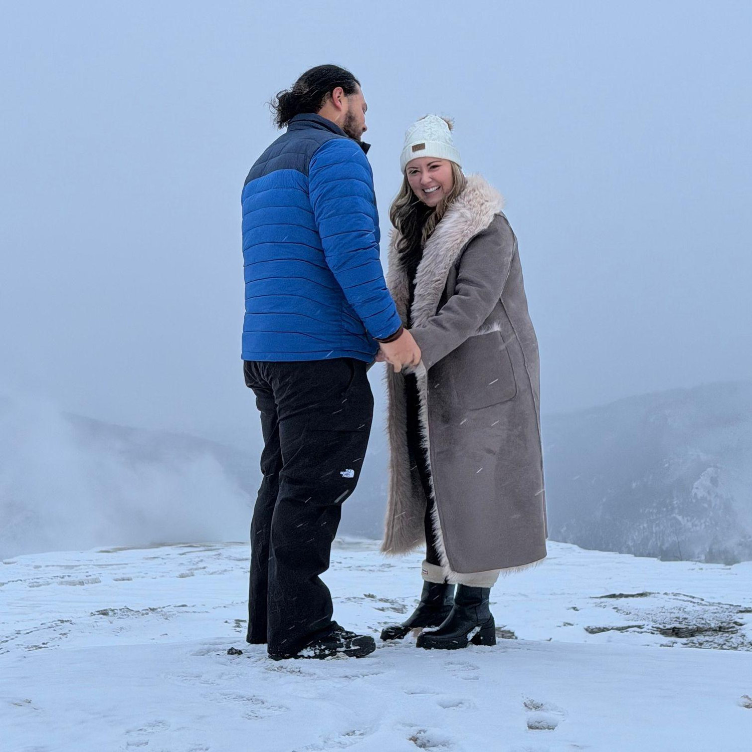 We got engaged in Yellowstone National Park on December 4, 2025!