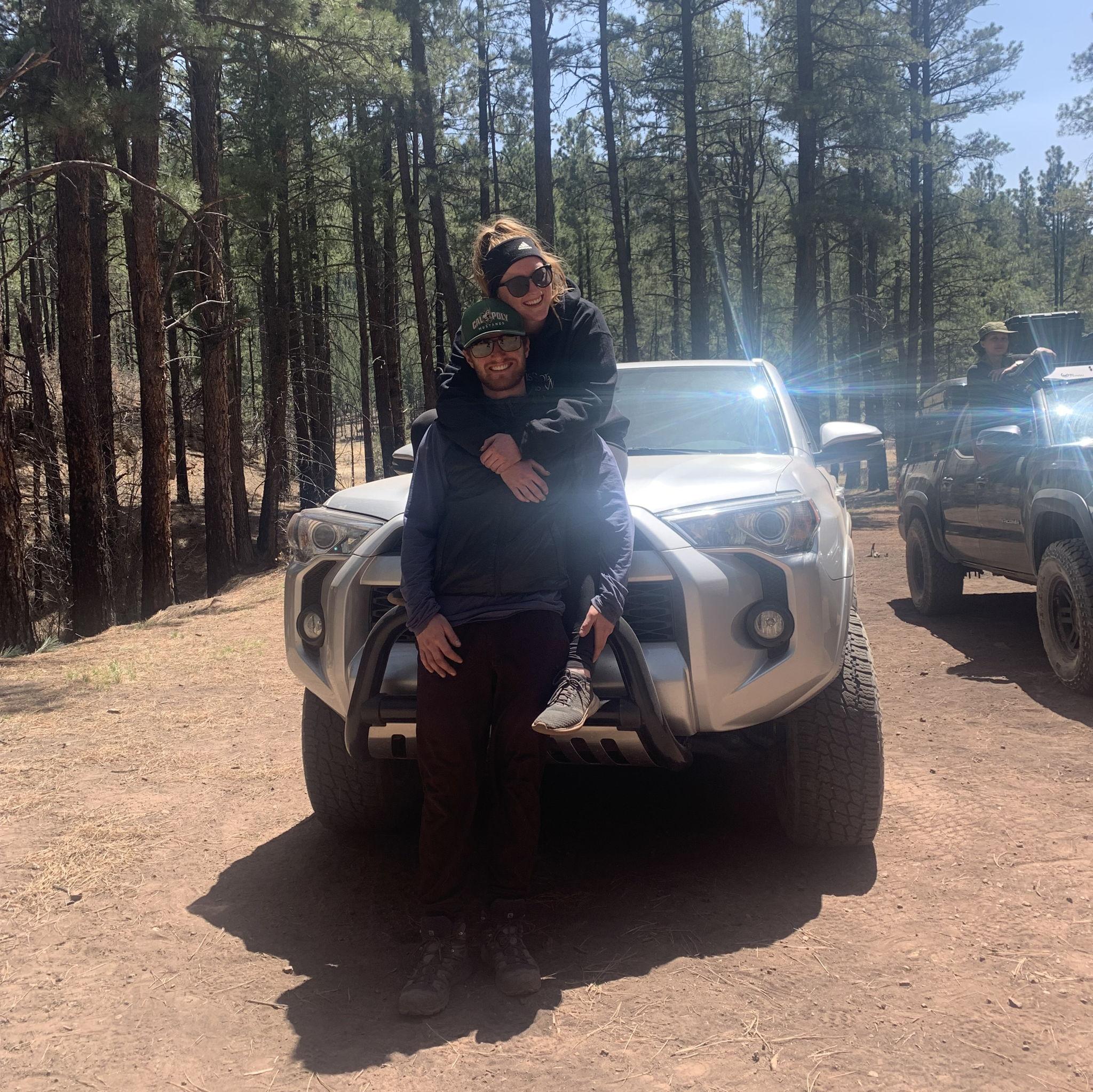 Our first camping trip in April 2022. We went with Gab's friends Olivia and Ashley (bridesmaids) and their husbands. Such a fun time tent camping with Joey.