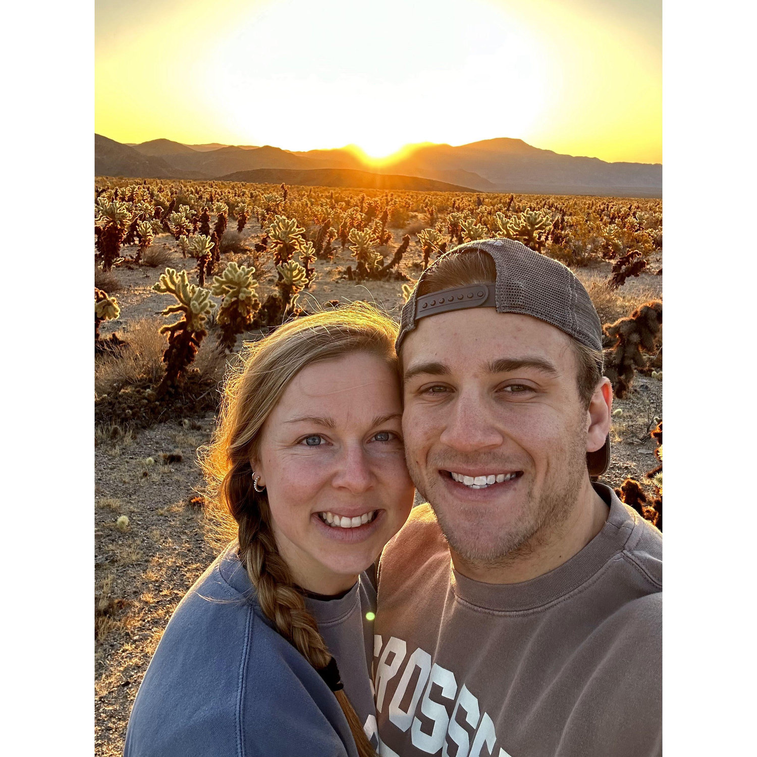 Cholla Cactus Garden for sunrise in Joshua Tree NP
